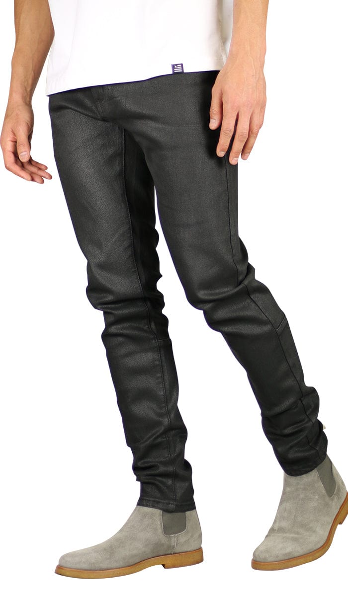 Waxed Slim Tapered Jeans | Hyper Denim