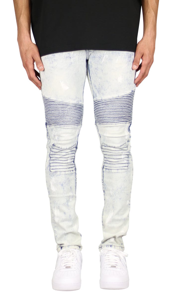 Bleach Blue Biker Jean | Hyper Denim