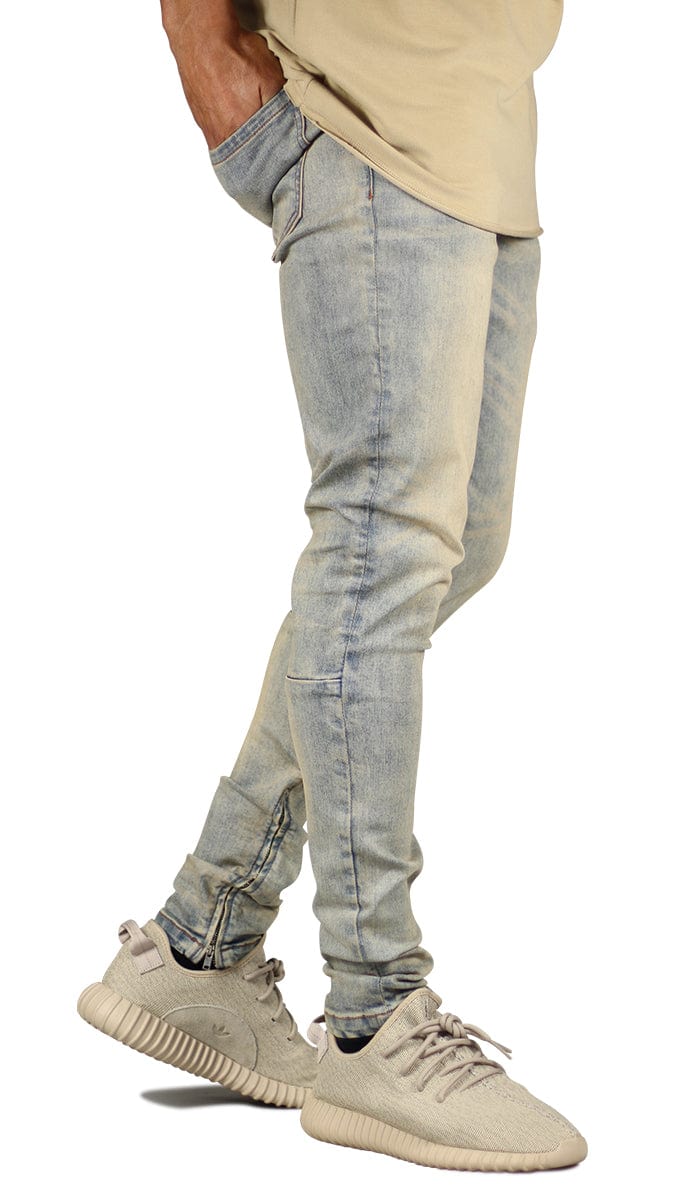 Vintage Stack Zipper Jeans | Hyper Denim