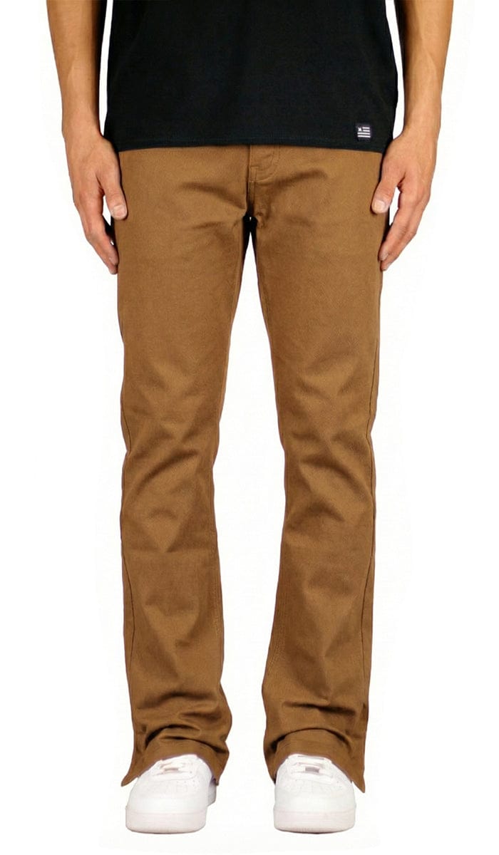 Tobacco Brown Flare Pants | Hyper Denim