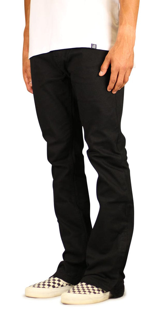 Jet Black Flare Pants with a sleek design and stylish flare cut.