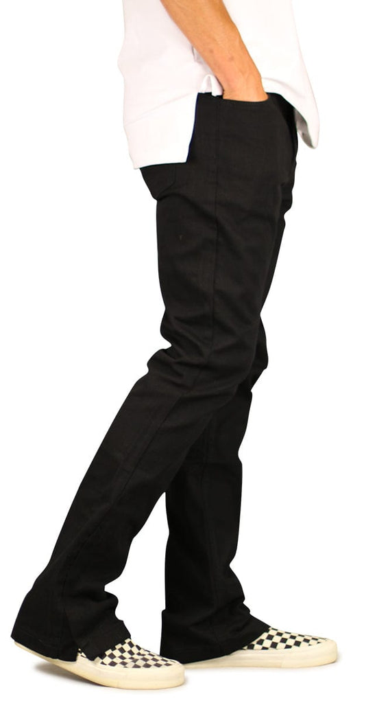 Jet Black Flare Pants with a sleek design and stylish flare cut.