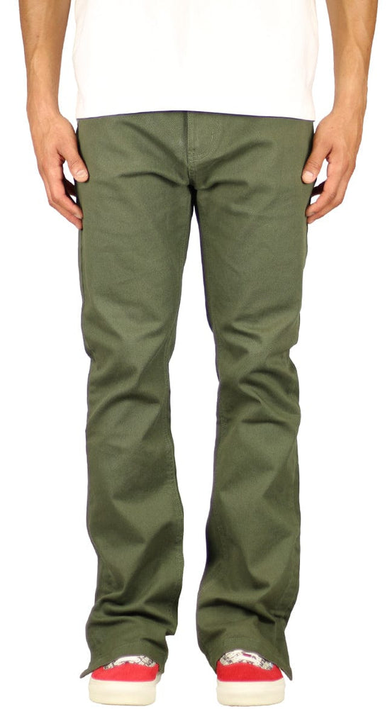 Olive Flare Pants