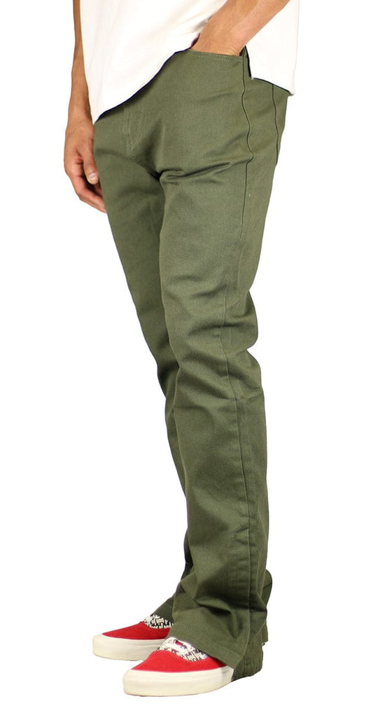 Olive Flare Pants