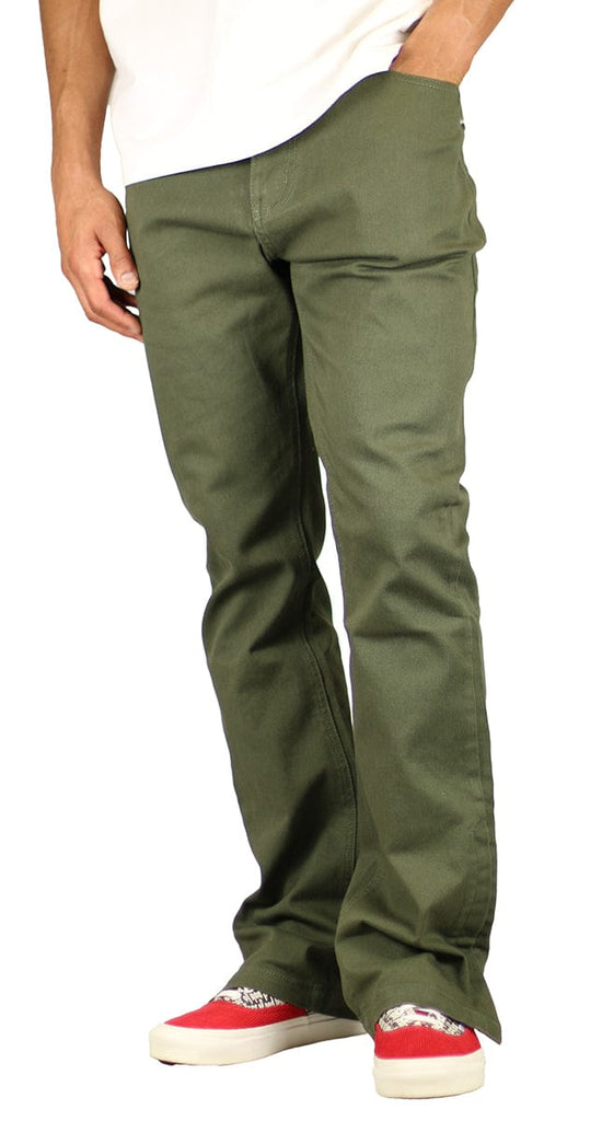 Olive Flare Pants