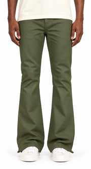 Olive Flare Pants