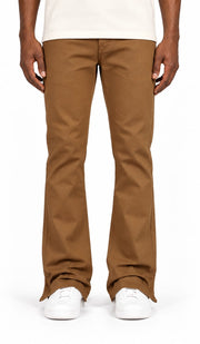 Tobacco Brown Flare Pants