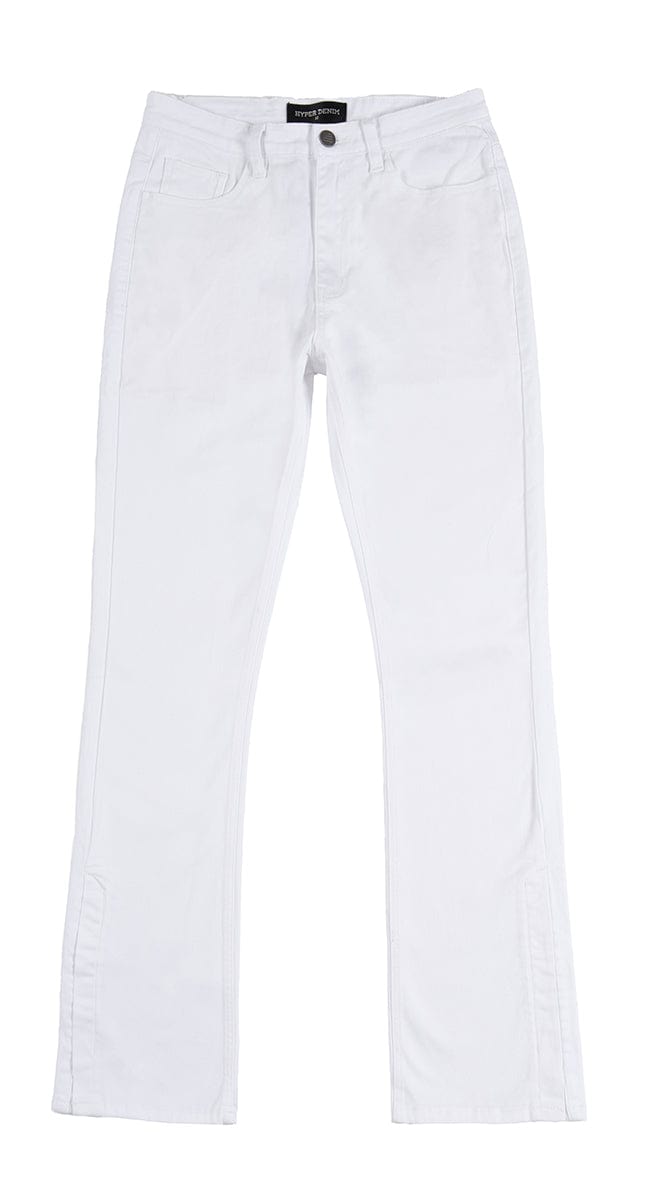 White Flare Pants | Hyper Denim