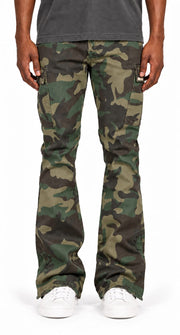 Camo Flare Cargo Pants