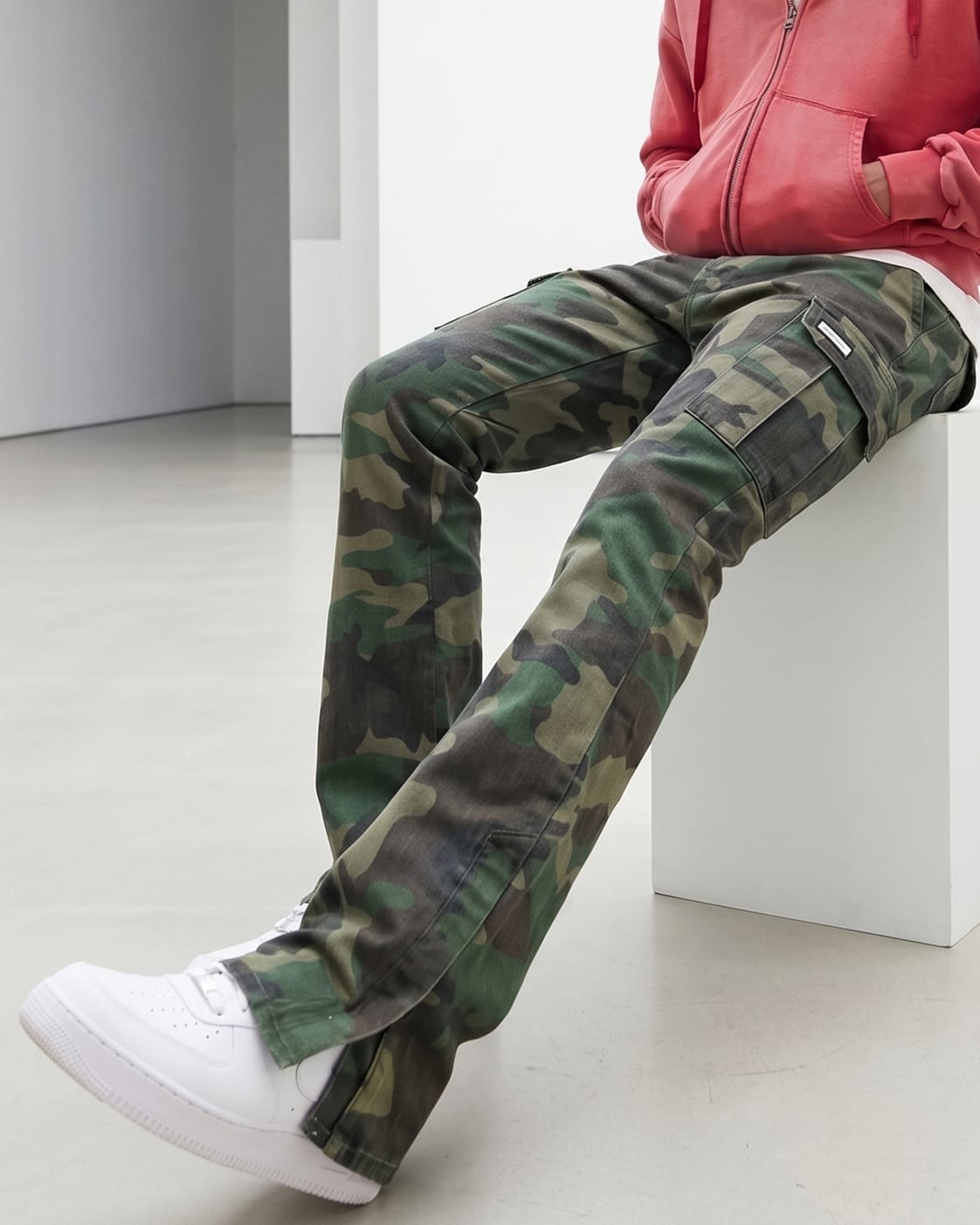 Camo Flare Cargo Pants