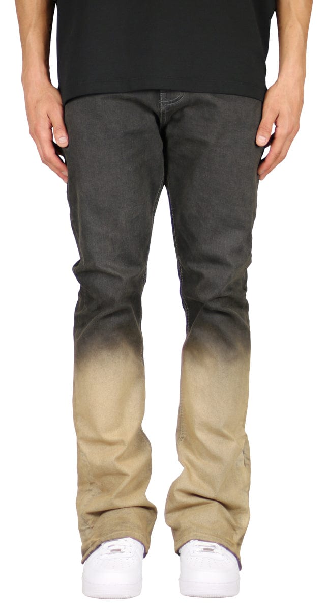 Fade Flare Zipper Jeans
