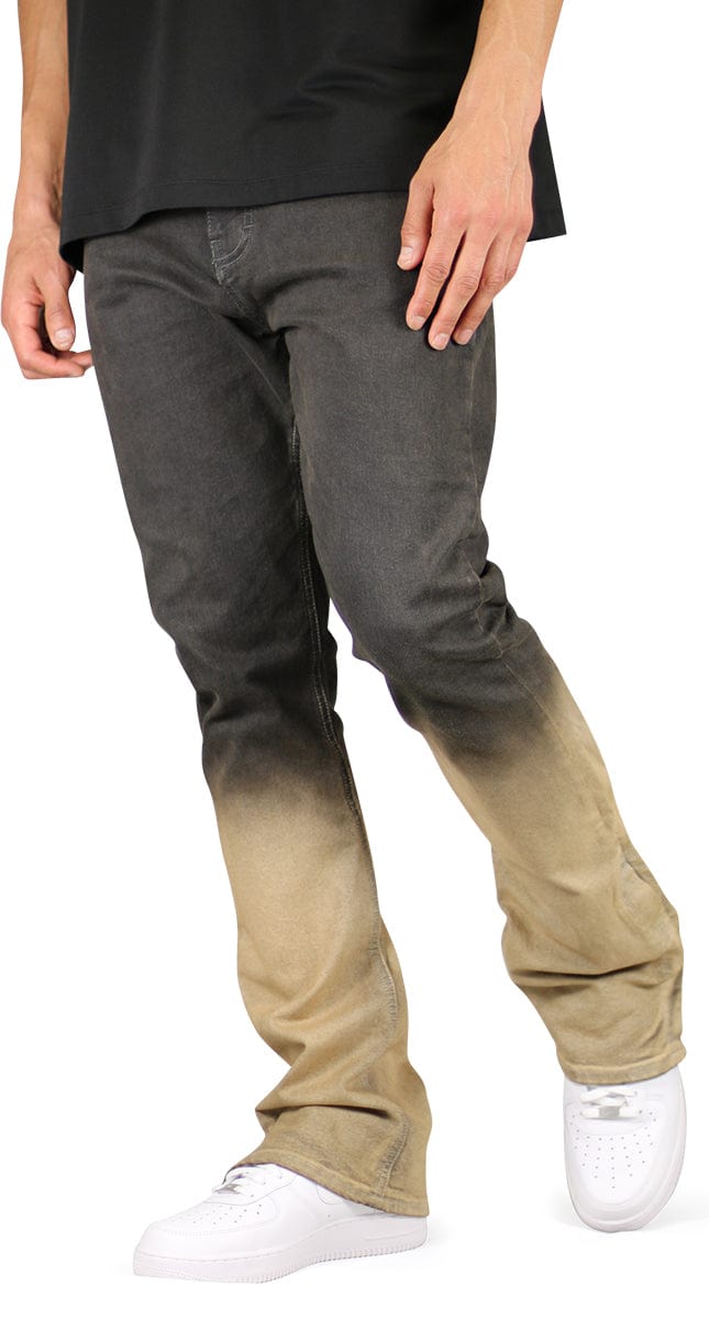 Fade Flare Zipper Jeans