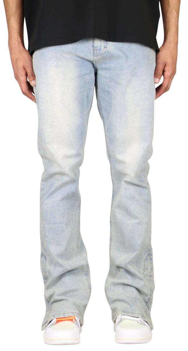 LT. Blue Flare Zipper Jeans – HYPER DENIM
