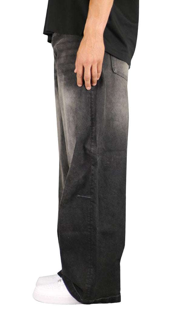 Washed Black Baggy Jean