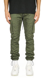 Olive Straight Cargo Pants
