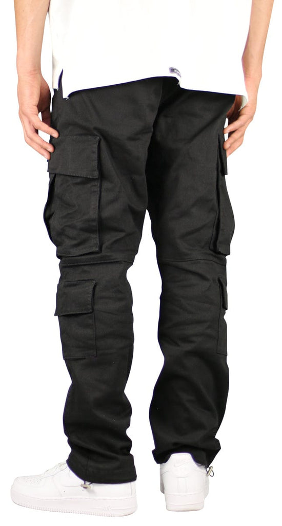 Black 8 Pocket Cargo Pants with a sleek, modern design and ample storage