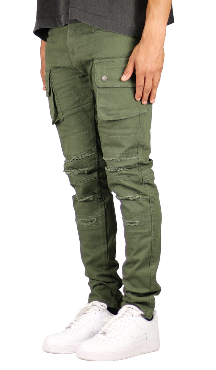 Olive Cargo Pants | Hyper Denim