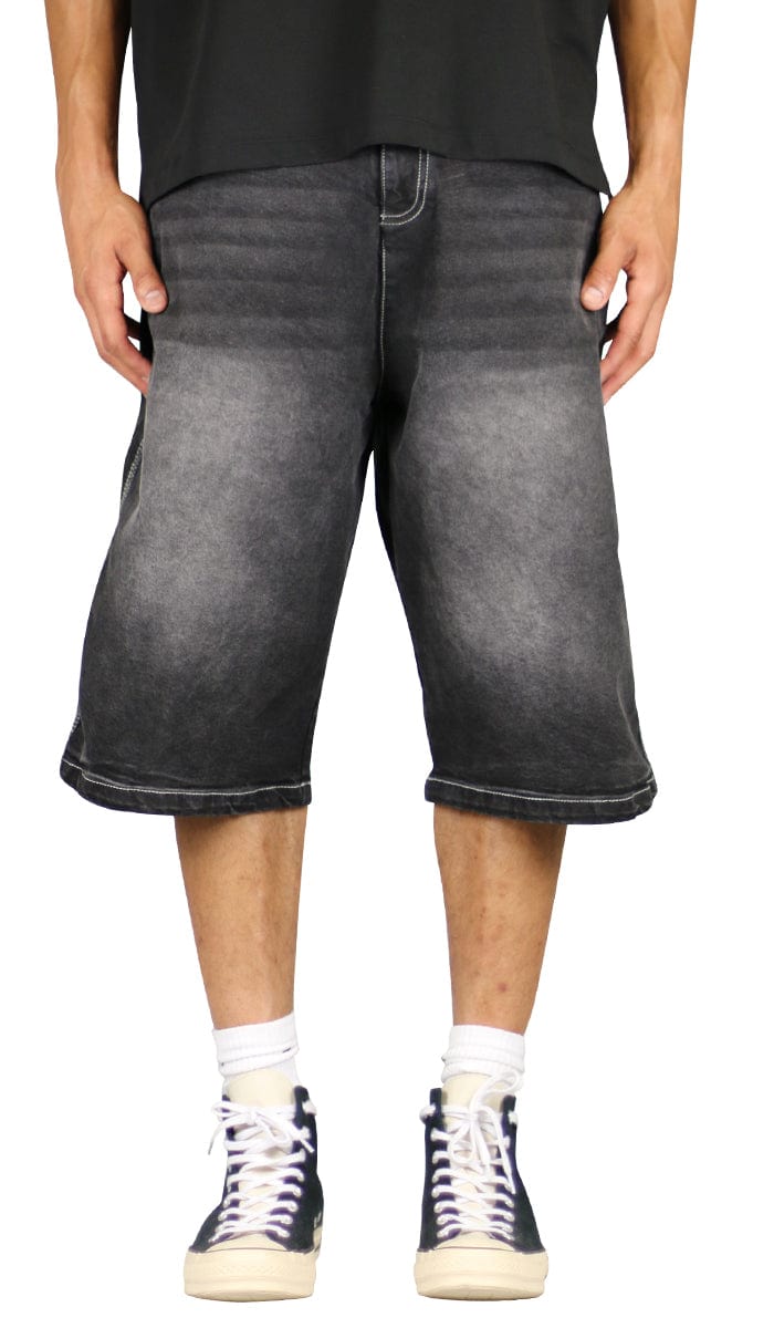 Black Baggy Skater Jorts