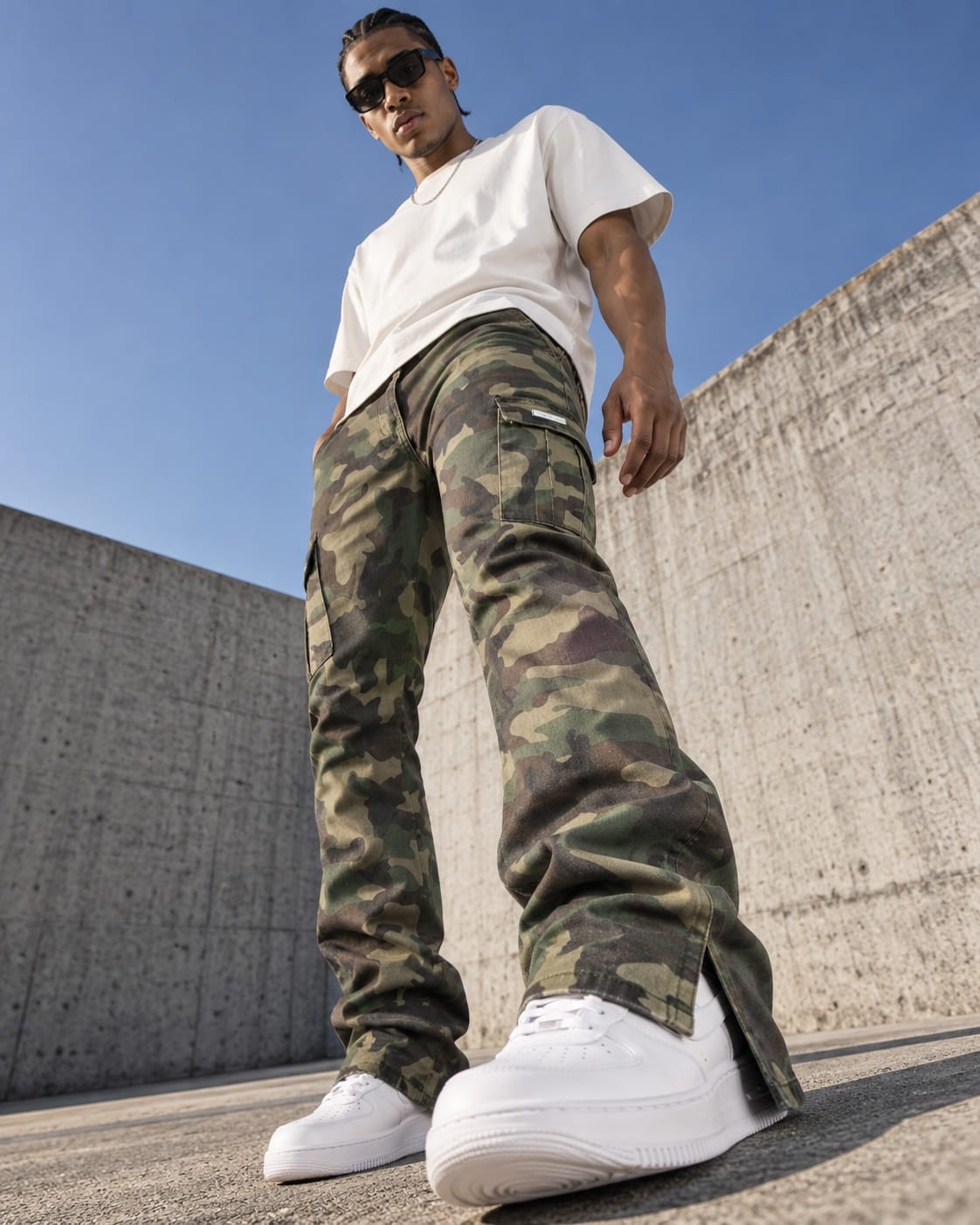 HYPER DENIM camouflage cargo pants homepage banner
