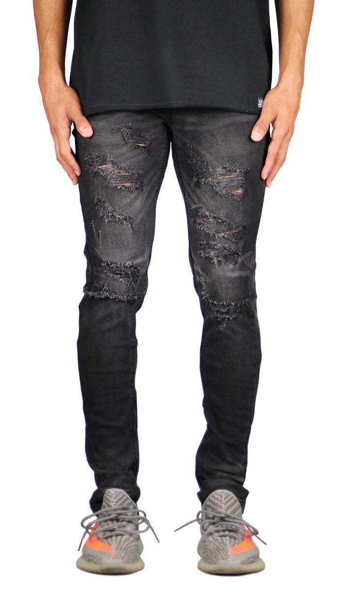 Black Gao Zipper Jean | Hyper Denim