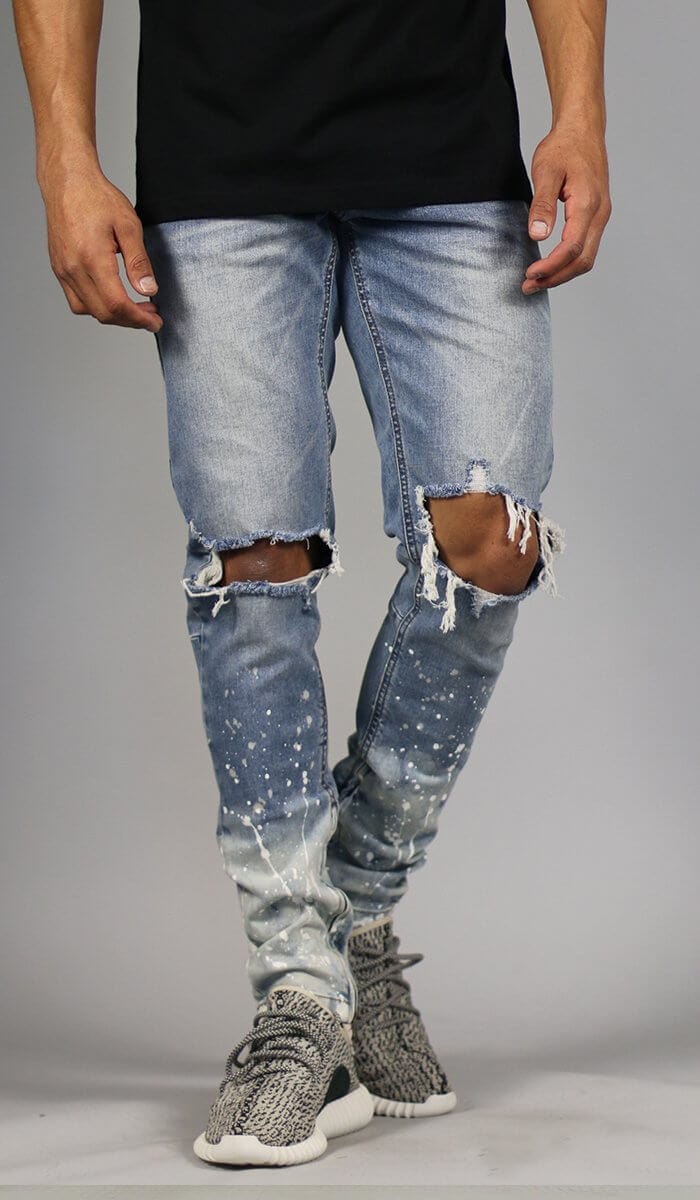 Flame Nate Zipper Jean Hyper Denim