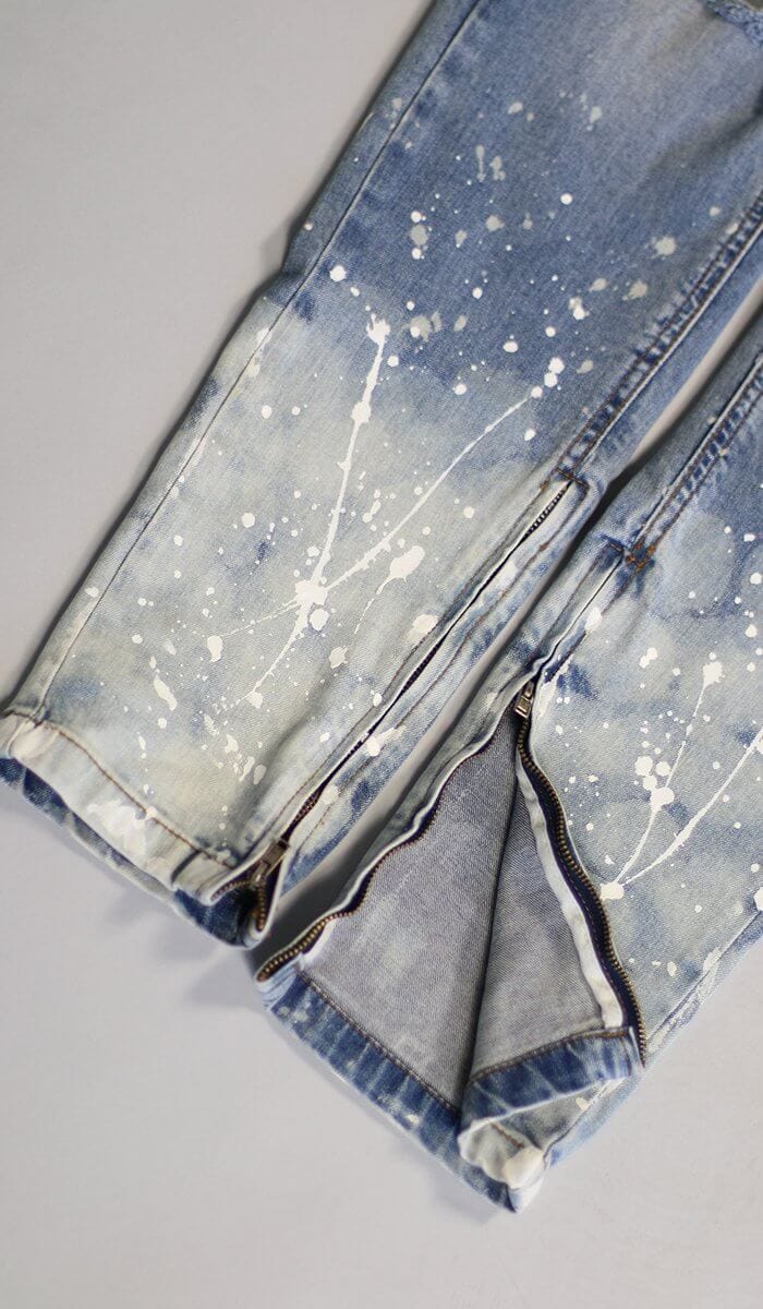 Flame Blue Zipper Jean | Hyper Denim