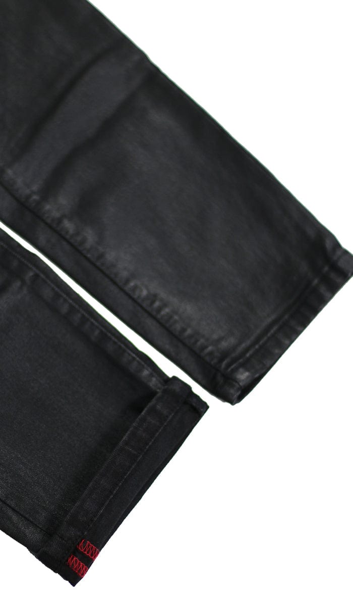 Wax Coated Slim Jean | Hyper Denim