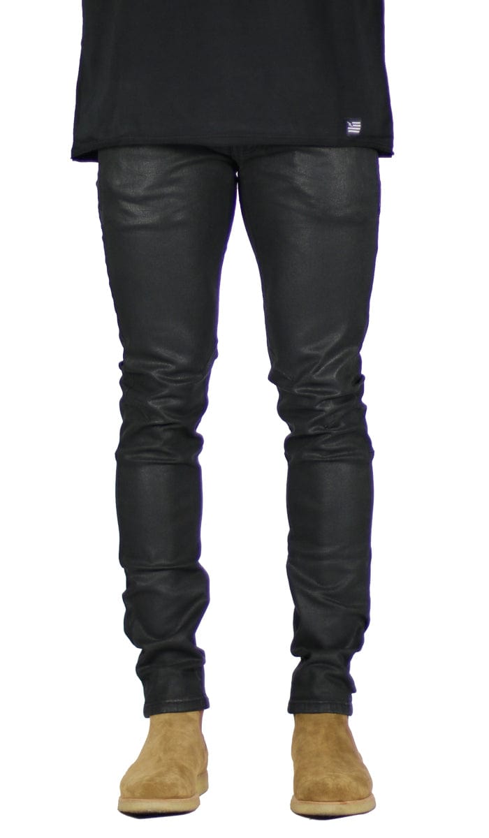 Wax Coated Slim Jean Hyper Denim
