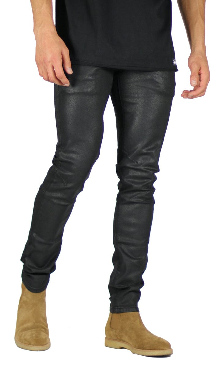 Wax Coated Slim Jean Hyper Denim - Main Image