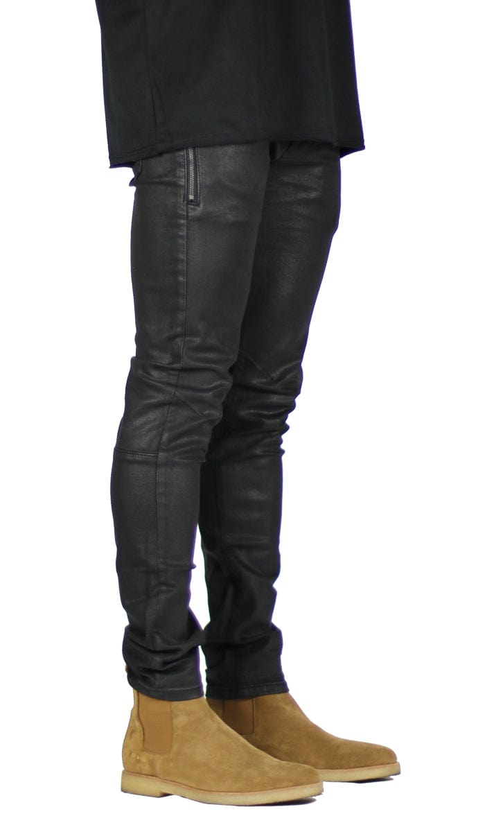 Wax Coated Slim Jean | Hyper Denim