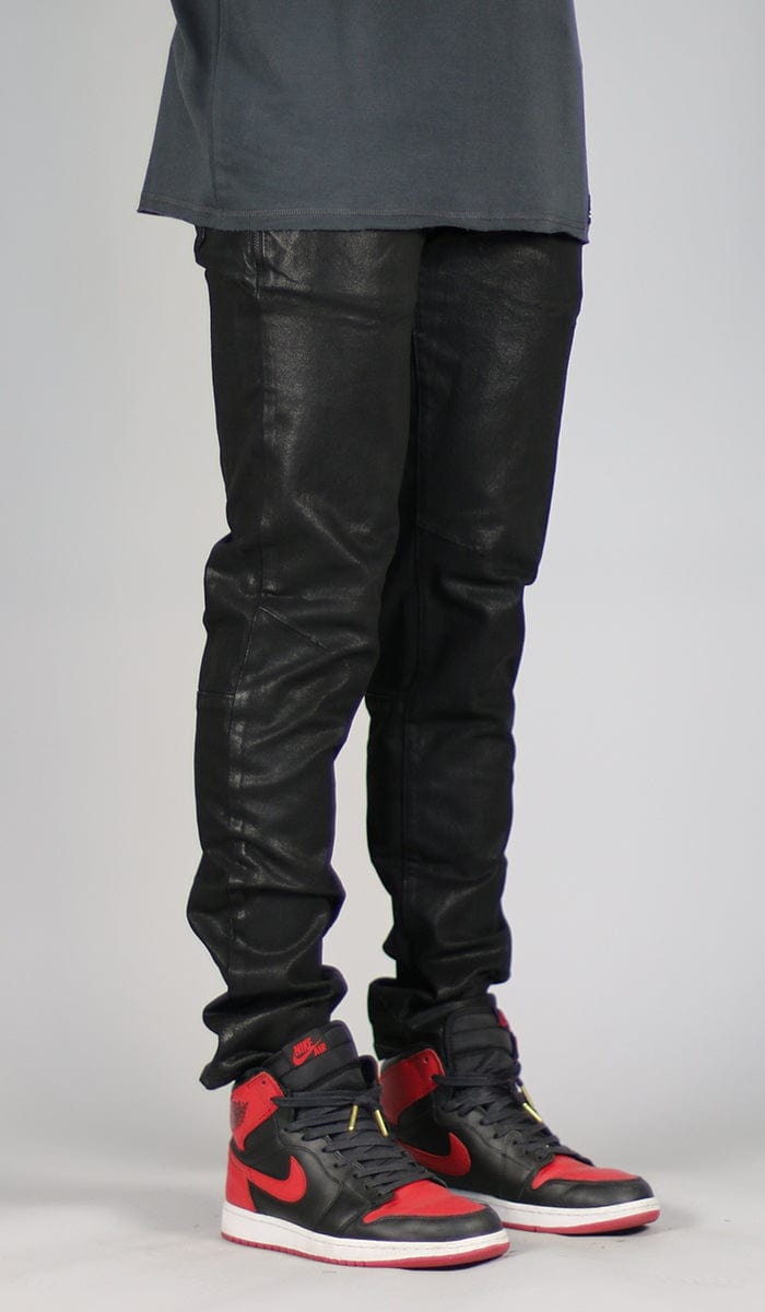 Wax Coated Slim Jean | Hyper Denim