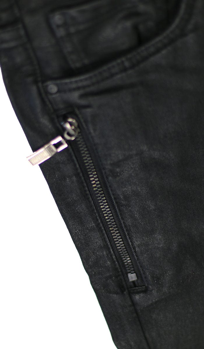 Wax Coated Slim Jean | Hyper Denim
