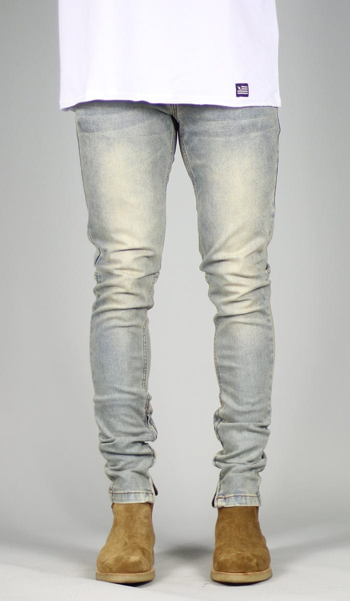 Vintage Stack Zipper Jeans | Hyper Denim