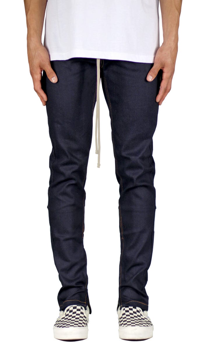 Men's Raw Indigo Stack Zipper Jean | Hyper Denim