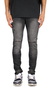 Fade Black Distressed Jeans