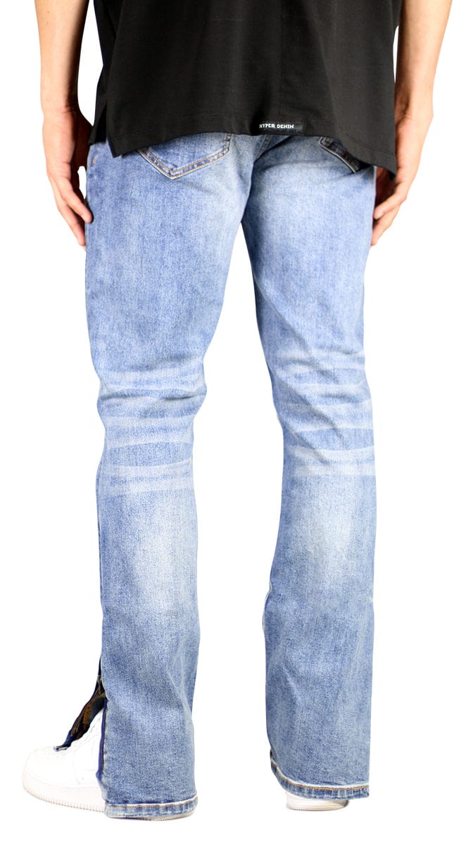 Flare Zipper Jeans - Main Image