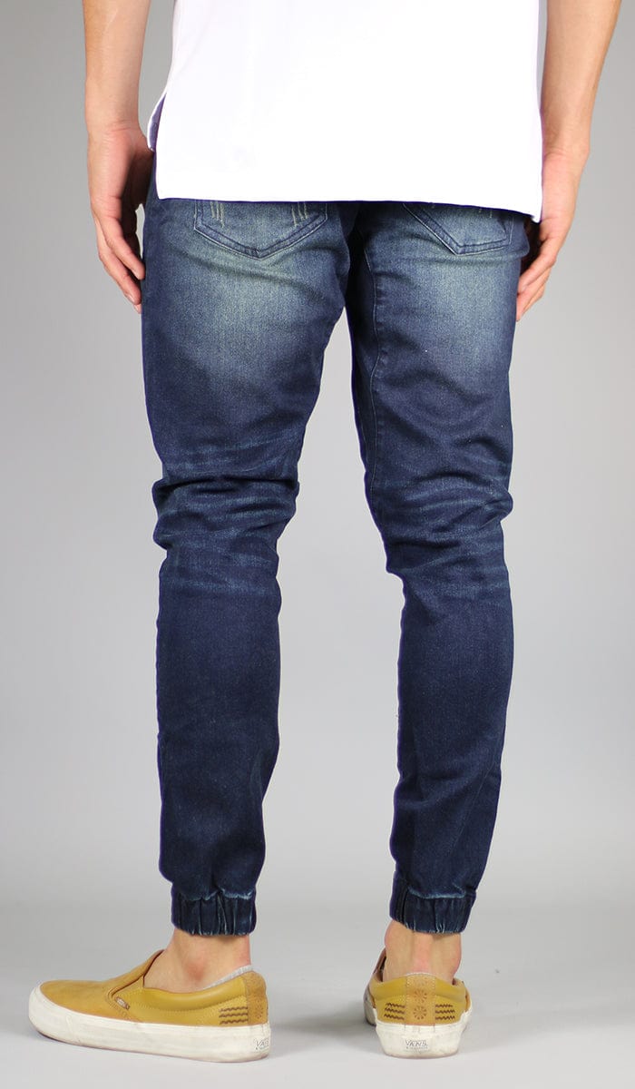 デニム/ジーンズ HYPER DENIM SLIM JOGGER 34 DK Blue Drop Crotch Denim Jogger | Hyper Denim