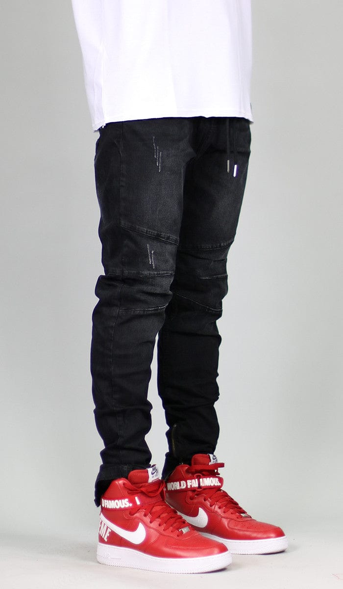 Hyper Denim Black Patch Jean | Size: 40 | Men's Trendy Streetwear Fashion