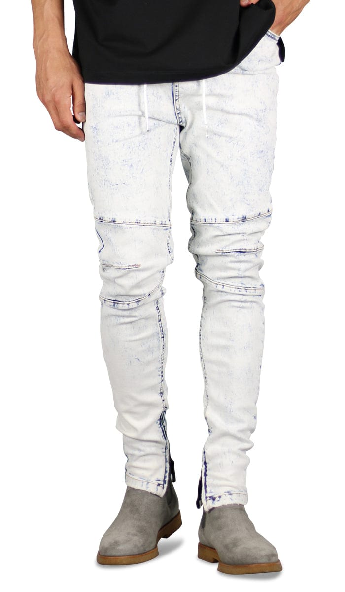 Bleach Blue Gnu Zipper Jean | Hyper Denim