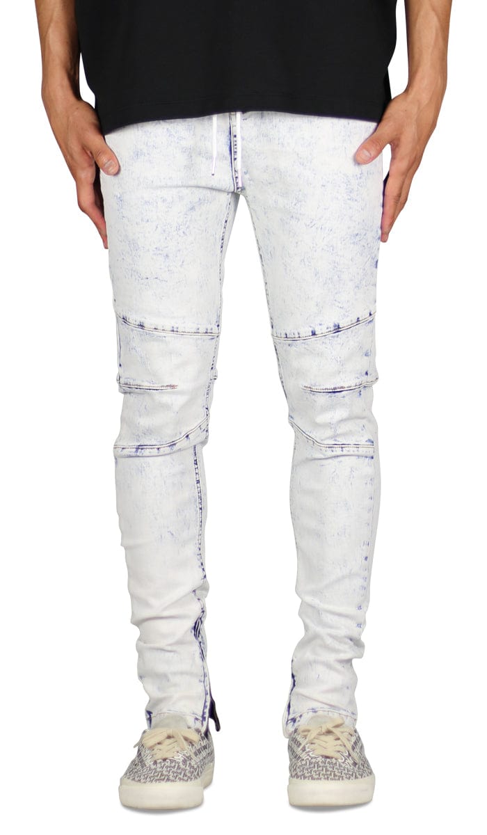 Bleach Blue Gnu Zipper Jean | Hyper Denim