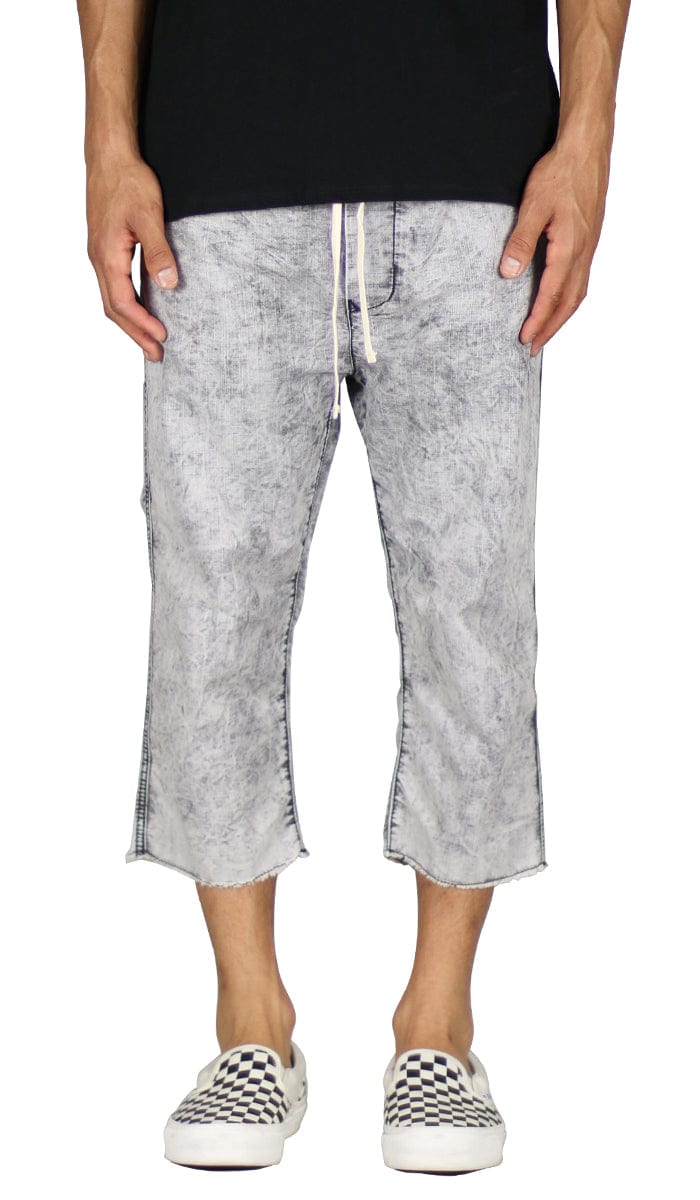 Stone Gray Drop Crop Jean Hyper Denim - Main Image