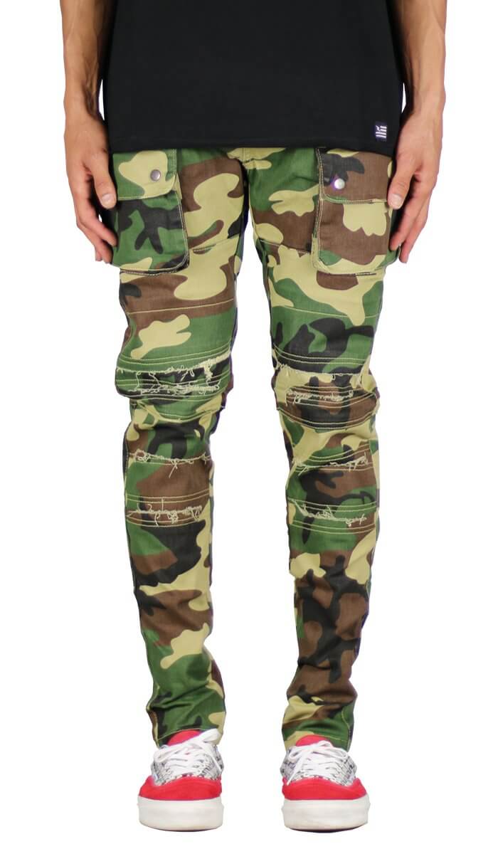 Woodland Camo Cargo Pant | Hyper Denim