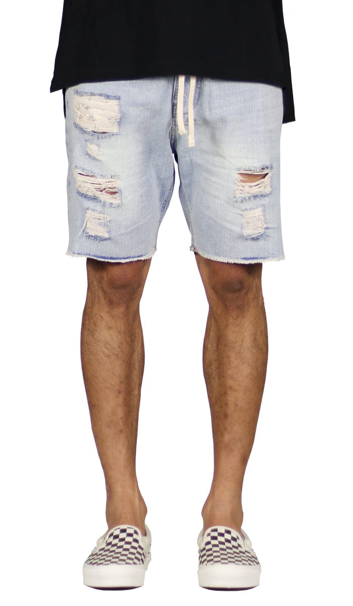 Ripped Denim Short Hyper Denim