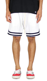 White Mesh Shorts