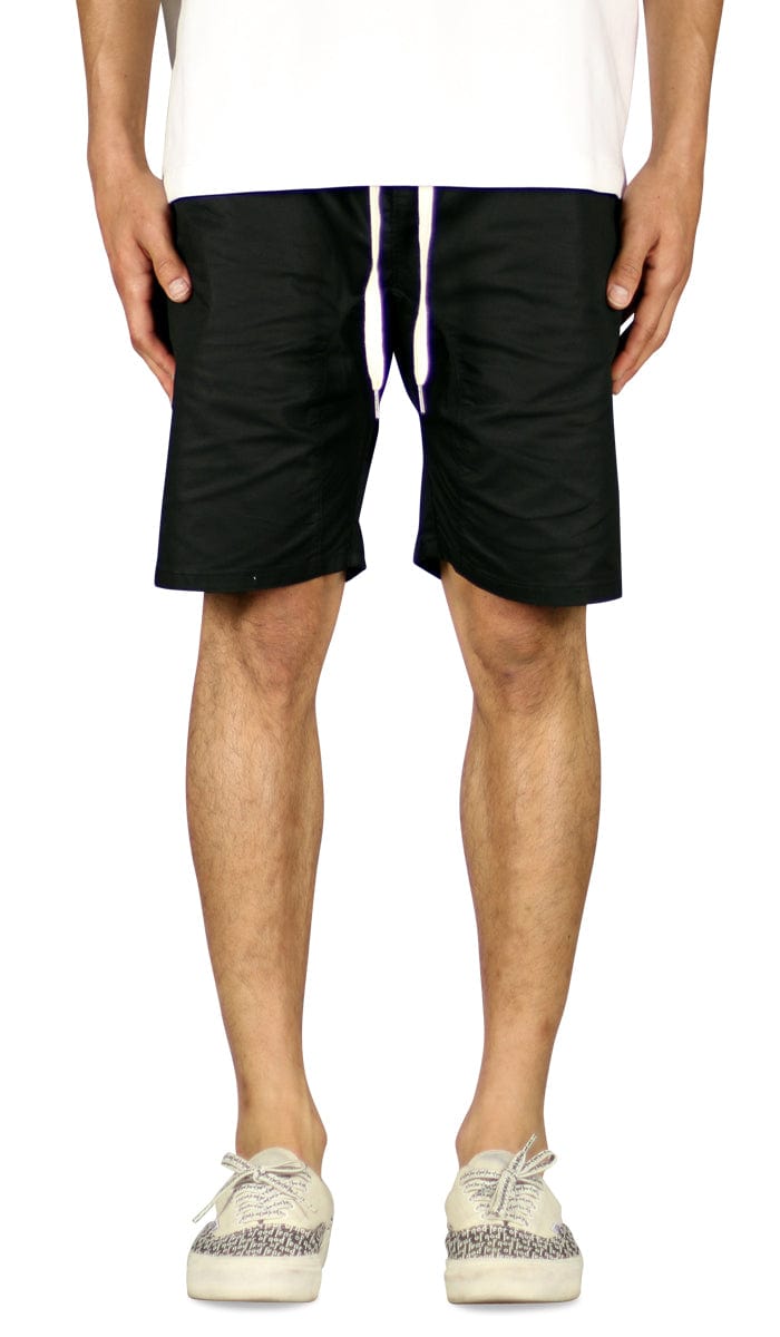 Black Drop Crotch Short | Hyper Denim