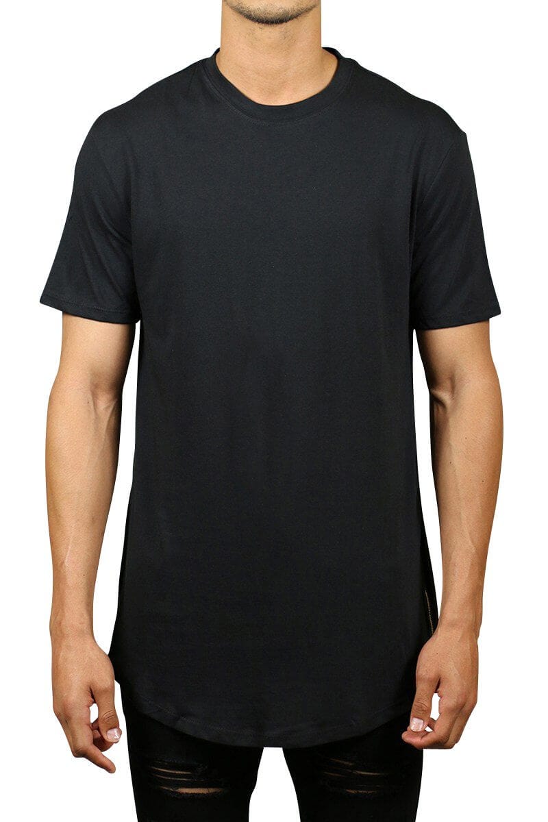 Zipper Long T-Shirts | Hyper Denim