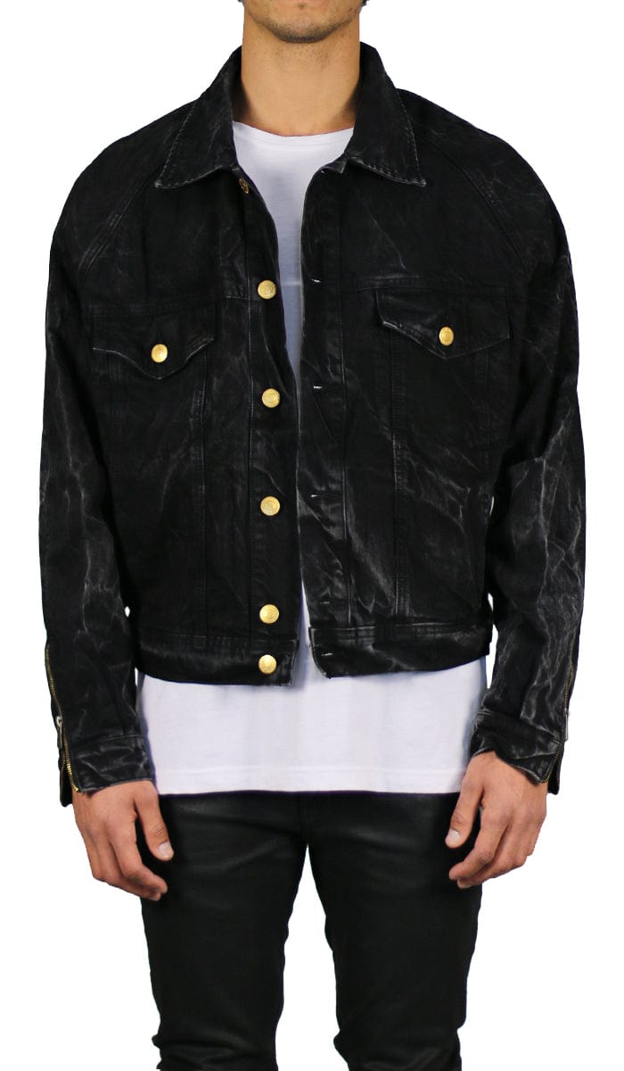 Thunder Black Denim Jacket Hyper Denim