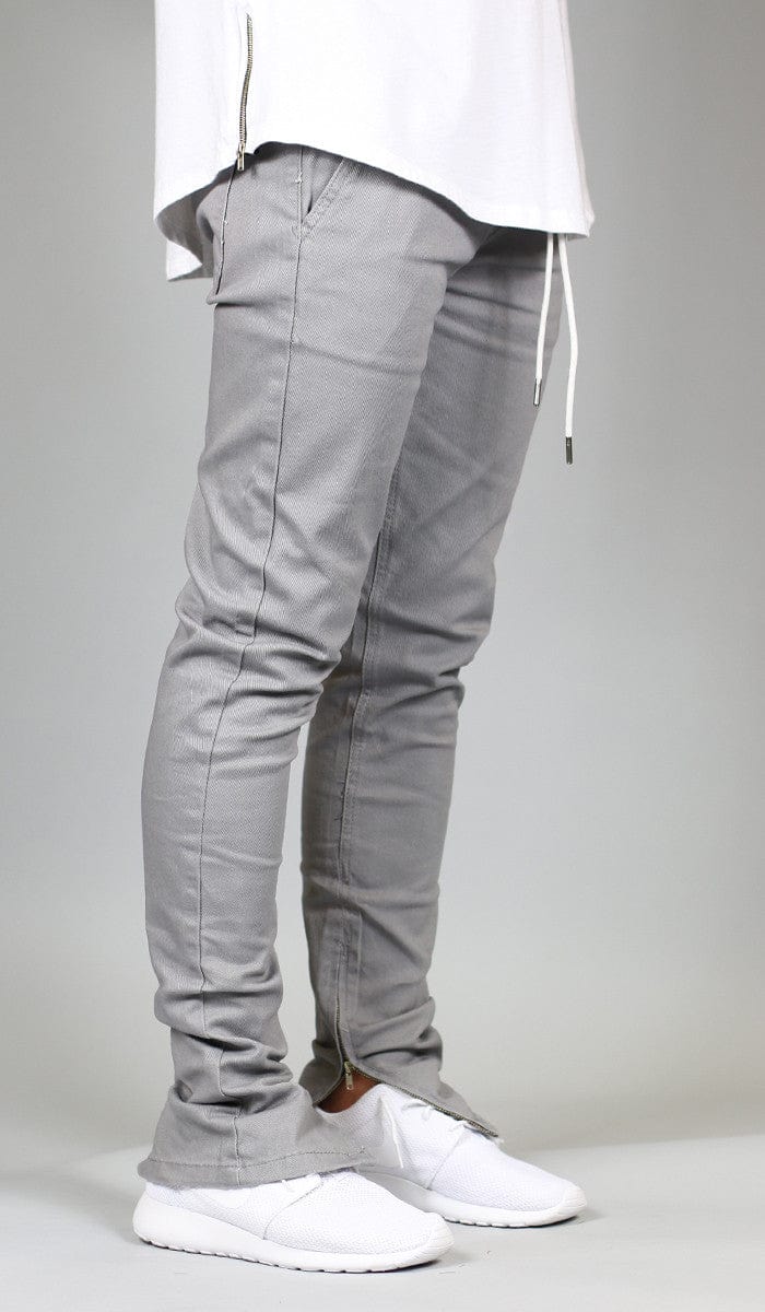 Gray Zipper Pant | Hyper Denim