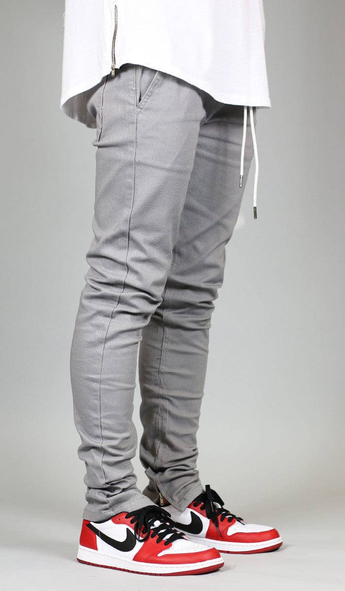 Gray Zipper Pant | Hyper Denim