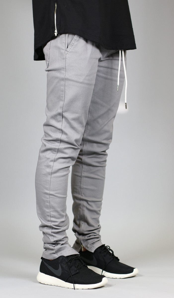 Gray Zipper Pant | Hyper Denim